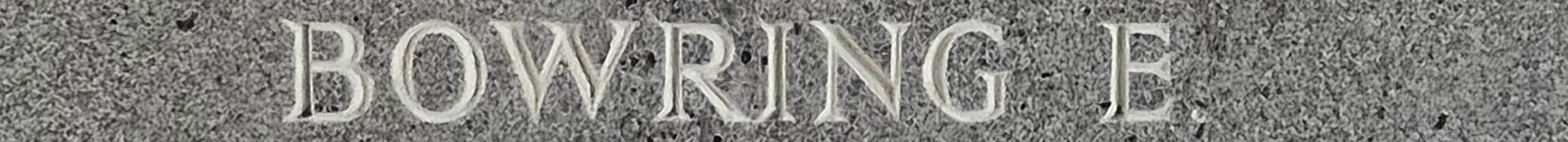 F/Sgt Eric Bowring<br/><br /><br />missing November 5th, 1944<br /><br /><br />No Known Grave<br /><br /><br />Commemorated: Runnymede Memorial, Surrey, England<br /><br /><br />Panel 215